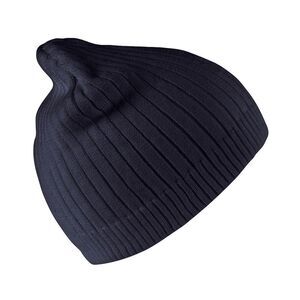 Result Winter Essentials Unisex Adult Knitted Cotton Beanie / Navy